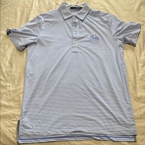 Polo by Ralph Lauren Blue and White Striped Polo Shirt- St Jude Classic